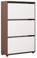 Обувница Mobildor-Lux Leo Slim 60 (125x60x16) Wenge/White фото №1 — интернет-магазин Desire.md