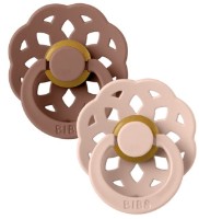 Пустышка BIBS Boheme 2 Pack 0+ months Blush/Woodchuck фото №1 — интернет-магазин Desire.md