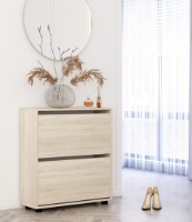 Обувница Mobildor-Lux Leo Slim 86x80x16 Sonoma (10008565) фото №2 — интернет-магазин Desire.md