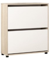 Обувница Mobildor-Lux Leo Slim 86x90x16 Sonoma/White (10008545)