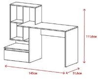 Письменный стол Accord Paco PC2 Олд Стайл Светлый фото №2 — интернет-магазин Desire.md