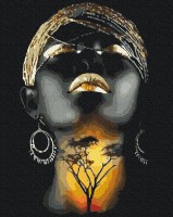 Картина по номерам Brushme Портрет в позолоте (BS36510)