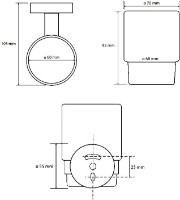Стакан для зубных щёток Bemeta Amber (155110012) фото №2 — интернет-магазин Desire.md
