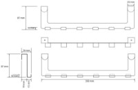 Держатель для полотенец Bemeta Dark (101106230) фото №2 — интернет-магазин Desire.md