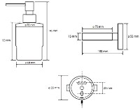 Дозатор жидкого мыла Bemeta Hematit (159109102) фото №2 — интернет-магазин Desire.md