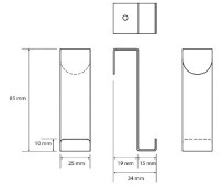 Держатель для полотенец Bemeta White (101106154) фото №2 — интернет-магазин Desire.md