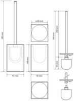 Ершик для унитаза Bemeta Gamma Black (145613310) фото №2 — интернет-магазин Desire.md