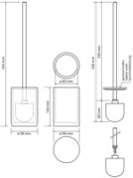 Ершик для унитаза Bemeta Gamma Black (145613320) фото №2 — интернет-магазин Desire.md