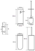 Ершик для унитаза Bemeta Hematit (159313067) фото №2 — интернет-магазин Desire.md