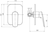 Baterie de duș Matezzy Select+ (108081) imaginea #2 — magazin online Desire.md