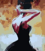 Картина по номерам PRC Fata în Rochie Neagră 40x50cm 02782 фото №1 — интернет-магазин Desire.md