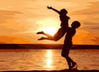 Tablou pe numere PRC Fericire 40x50cm 02805 imaginea #1 — magazin online Desire.md