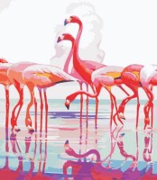 Tablou pe numere PRC Flamingo 40x50cm 03765