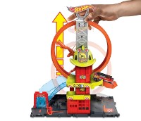 Set jucării transport Hot Wheels  Super Loop Fire Station (HKX41) imaginea #3 — magazin online Desire.md