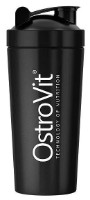 Шейкер для спортивного питания Ostrovit Shaker Steel 750ml Black фото №1 — интернет-магазин Desire.md