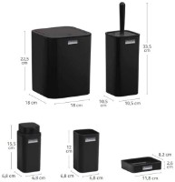 Set pentru baie Okyanus Black OKY615 imaginea #2 — magazin online Desire.md