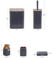 Set pentru baie Okyanus Gray OKY501-3A imaginea #2 — magazin online Desire.md