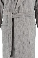 Halat de baie Rhomtuft Baronesse Bademantel Kiesel XL imaginea #3 — magazin online Desire.md