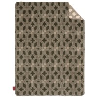 Плед IBENA Jacquard Cagliari 150x200cm Green/Beige фото №3 — интернет-магазин Desire.md