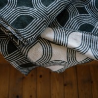 Плед IBENA Jacquard Cagliari 150x200cm Green/Beige фото №5 — интернет-магазин Desire.md