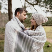 Pătura IBENA Jacquard Monza 150x200cm Grey imaginea #6 — magazin online Desire.md