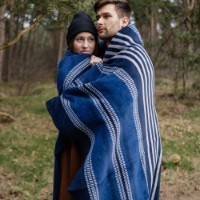 Плед IBENA Jacquard 150x200cm Santorin Blue фото №4 — интернет-магазин Desire.md