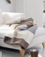 Плед IBENA Pittsburgh with GOTS certificate 140x200cm Brown/Grey фото №3 — интернет-магазин Desire.md