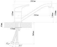 Смеситель для кухни Dr.Gans Nota 319.01L.1123.401 White фото №2 — интернет-магазин Desire.md