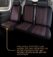 Set huse Panda Proline Negru Cu Rosu imaginea #2 — magazin online Desire.md