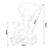Bicicletă copii Qplay Cosy Pink imaginea #2 — magazin online Desire.md