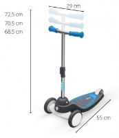 Trotinetă Qplay Mika Blue imaginea #3 — magazin online Desire.md