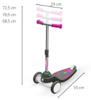 Самокат Qplay Mika Pink фото №4 — интернет-магазин Desire.md
