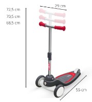Trotinetă Qplay Mika Red imaginea #3 — magazin online Desire.md