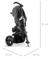 Bicicletă copii Qplay Rito Star Black  imaginea #5 — magazin online Desire.md