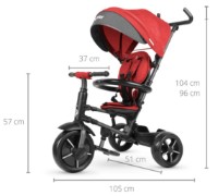 Bicicletă copii Qplay Rito Star Red  imaginea #8 — magazin online Desire.md