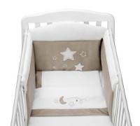 Детское постельное белье Cam Teddy bear on the moon 3pcs White/Beige (G249) фото №2 — интернет-магазин Desire.md