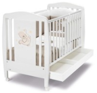 Кроватка Cam Teddy bear on the moon White (G214) фото №3 — интернет-магазин Desire.md