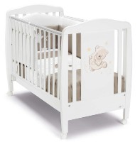 Кроватка Cam Teddy bear on the moon White (G214)