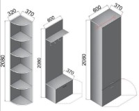 Прихожая Arta Mobilei Ferara 2.4.1 AM26 фото №2 — интернет-магазин Desire.md