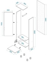 Прихожая Arta Mobilei Wenghe 2.4 AM43 фото №3 — интернет-магазин Desire.md