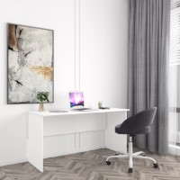 Письменный стол Mobildor-Lux Simple 140x60x75 8681 Alb фото №3 — интернет-магазин Desire.md