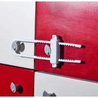 Broasca pentru usi si dulapuri BabyJem Cab Lock White (053) imaginea #2 — magazin online Desire.md