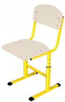 Школьный стул Tisam (32350HPL) Жёлтый/Дуб Молочный