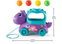 Jucarie de impins si tras Fisher Price Poppin Triceratops (HNR53)