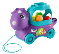 Jucarie de impins si tras Fisher Price Poppin Triceratops (HNR53)