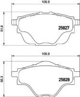 Set placute frână TEXTAR 2582701 imaginea #2 — magazin online Desire.md