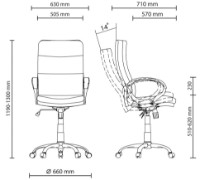 Scaun de birou Новый стиль YAPPI Tilt CHR68 Soro -34 imaginea #4 — magazin online Desire.md