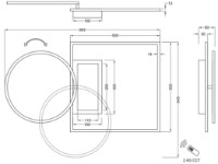 Управляемый LED светильник Trio 620510332 фото №2 — интернет-магазин Desire.md