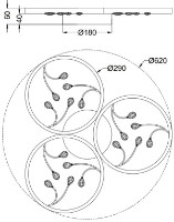 Потолочный светильник Trio 642110331 фото №2 — интернет-магазин Desire.md