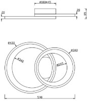 Plafonieră Trio 673810232 imaginea #2 — magazin online Desire.md